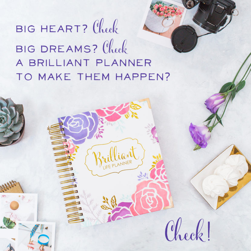 Brilliant Life Planner Big Heart graphic