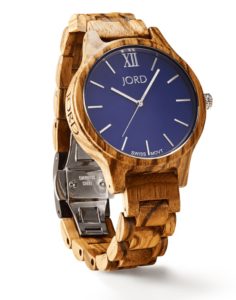 Unique Women's Watch JORD Wood and Blue