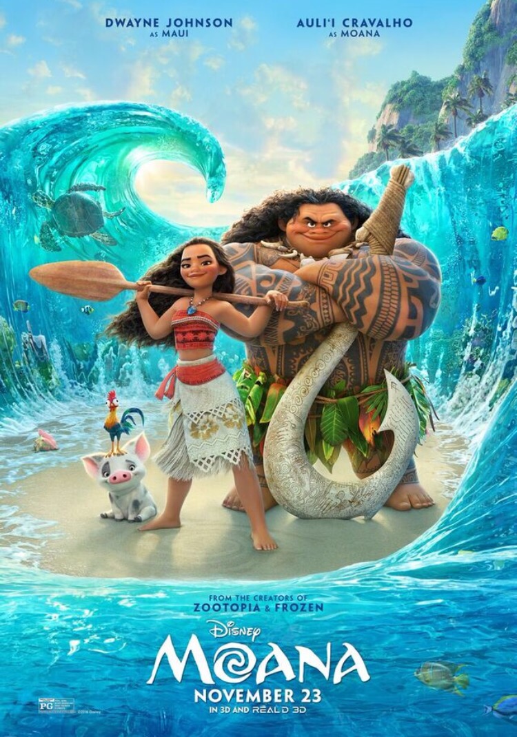 Disney's MOANA movie poster 
