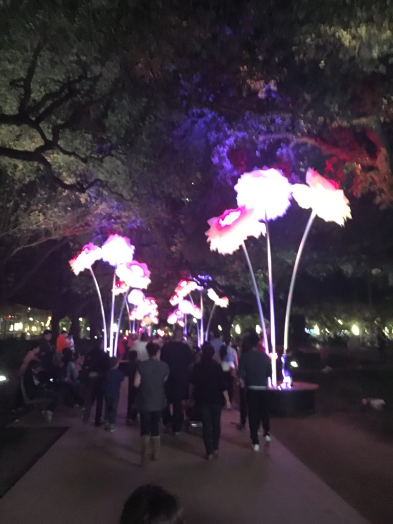 Enchanted Promenade at Discovery Green in Houston