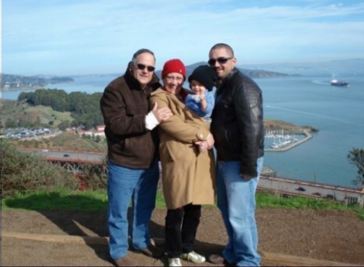 San Francisco with dad and abuelo