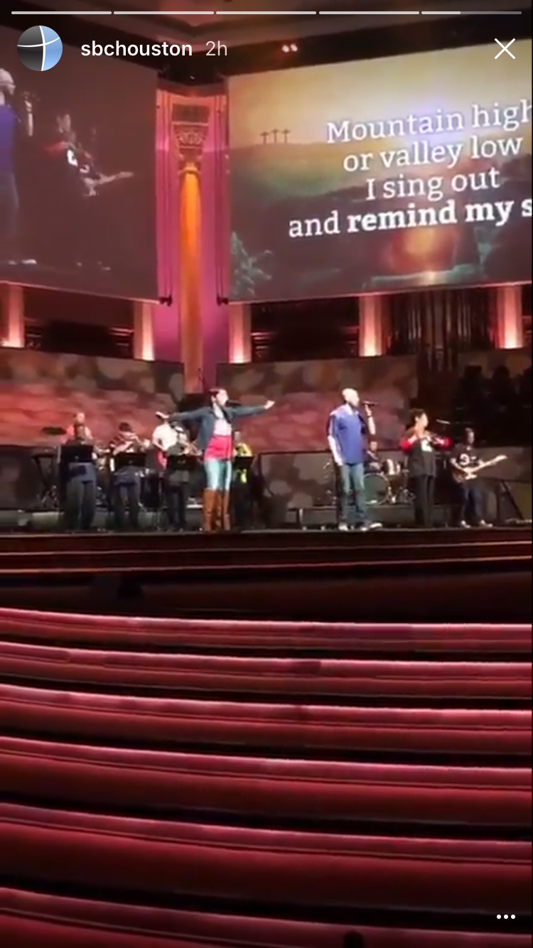 Singing at my church, Second Baptist!