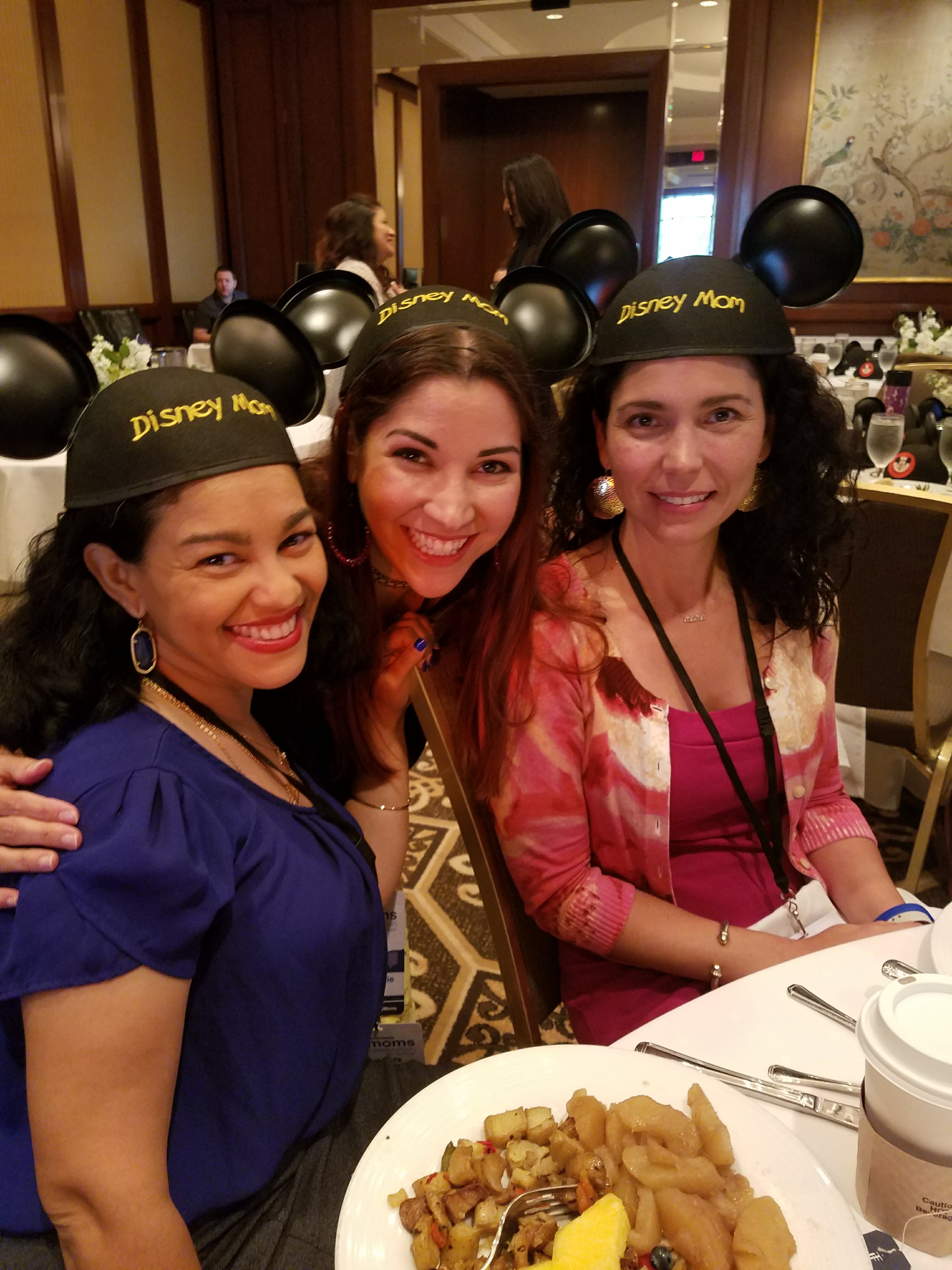 Elayna (The Positive Mom) with Coppelia and Jessica Brassinton-Martin (Unprocessed Jess) at a Disney Social Media Moms event