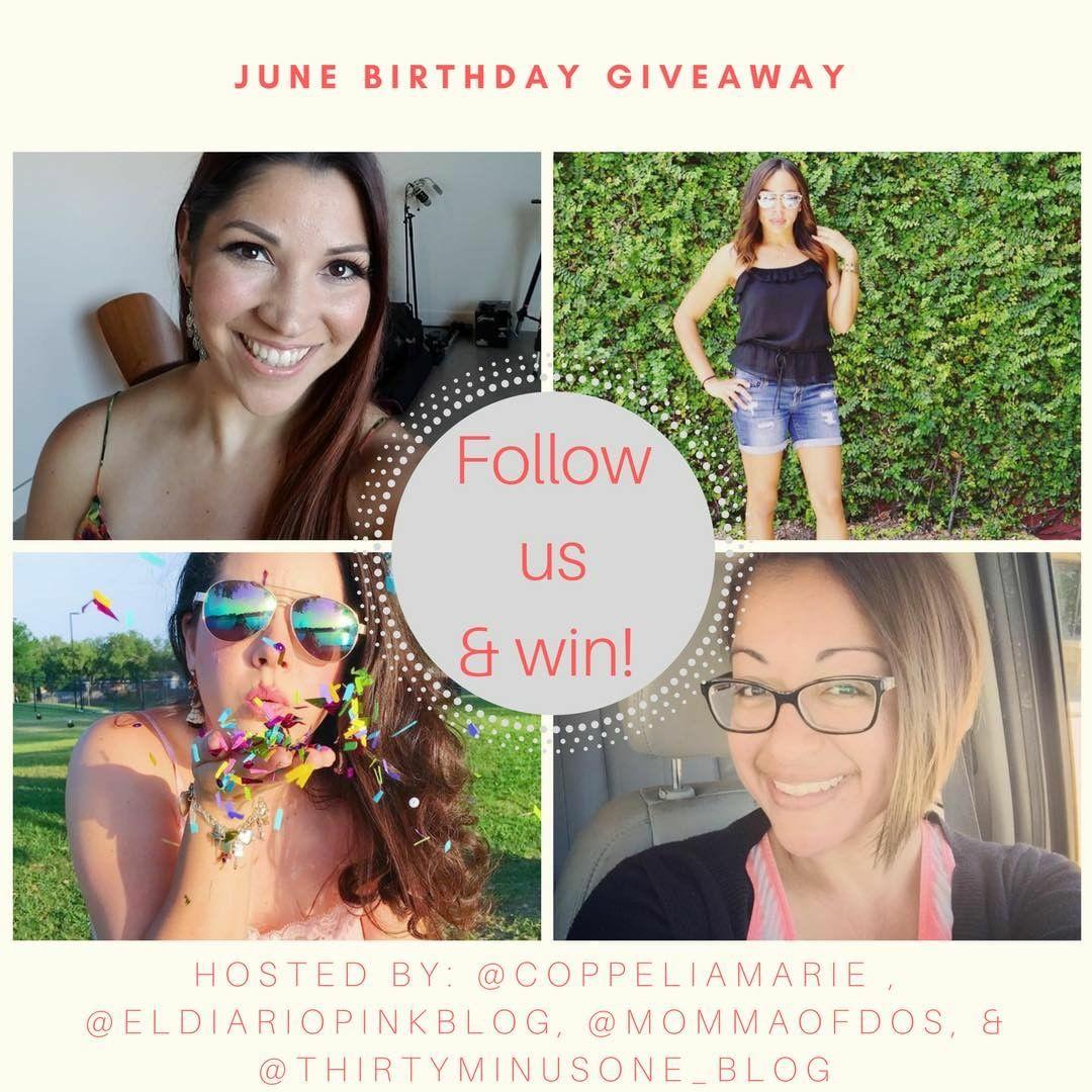 June Birthday Giveaway on Instagram with friends and Houston Latina Bloggers Connie, Nailil and Mary!