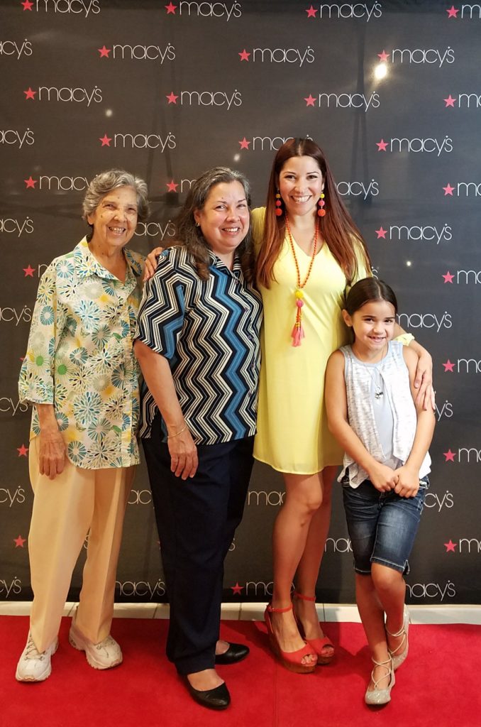 Macy's Coppelia 4 generations smiling