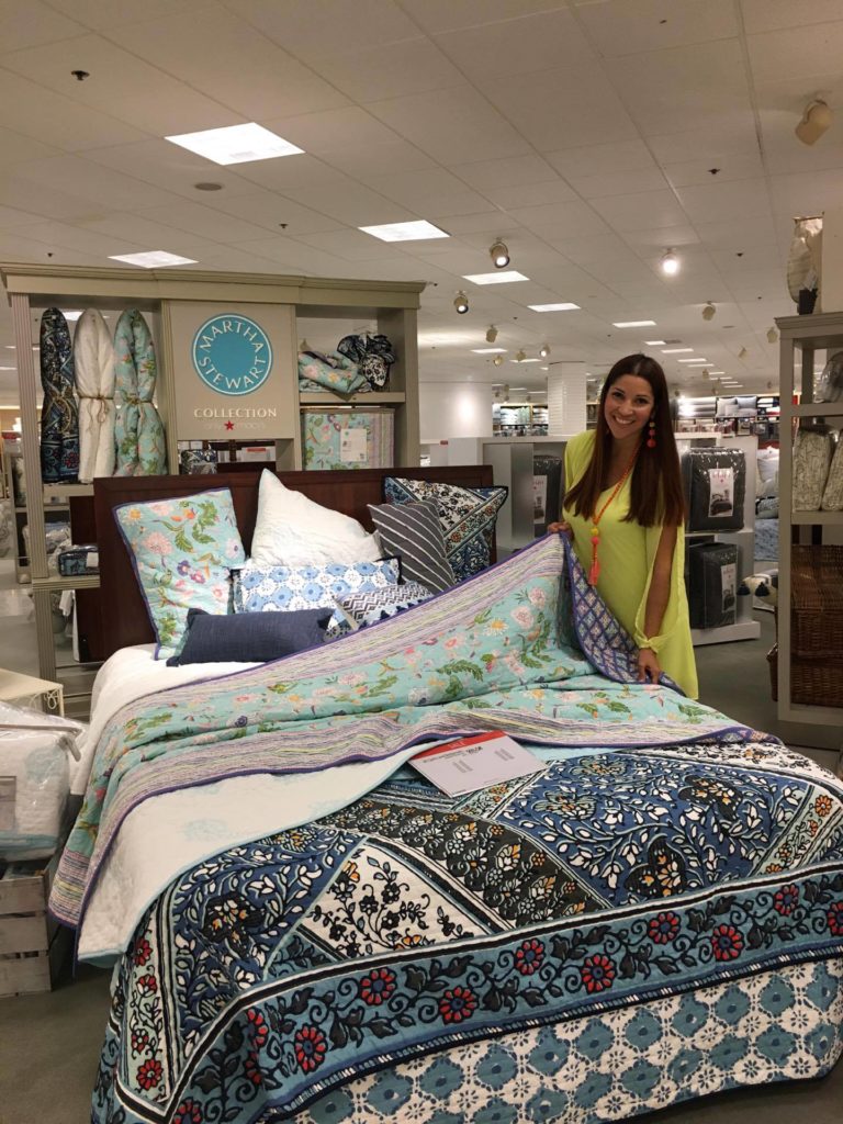 Macy's Martha Stewart blue bedding