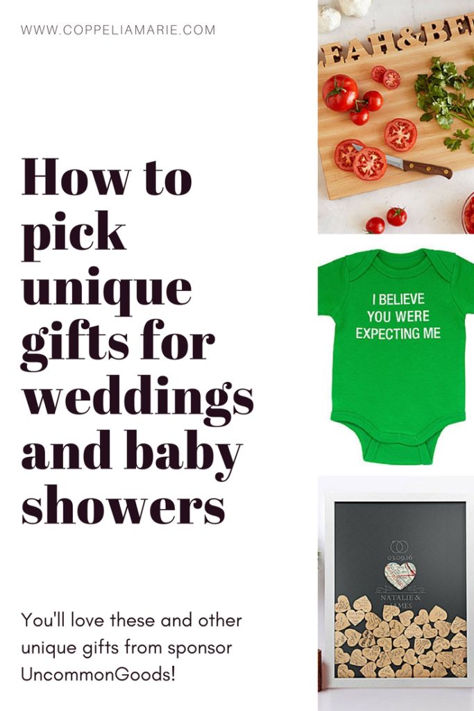 UncommonGoods how to pick unique gifts for weddings and baby showers