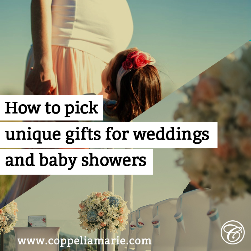 Unique gifts for weddings and baby showers