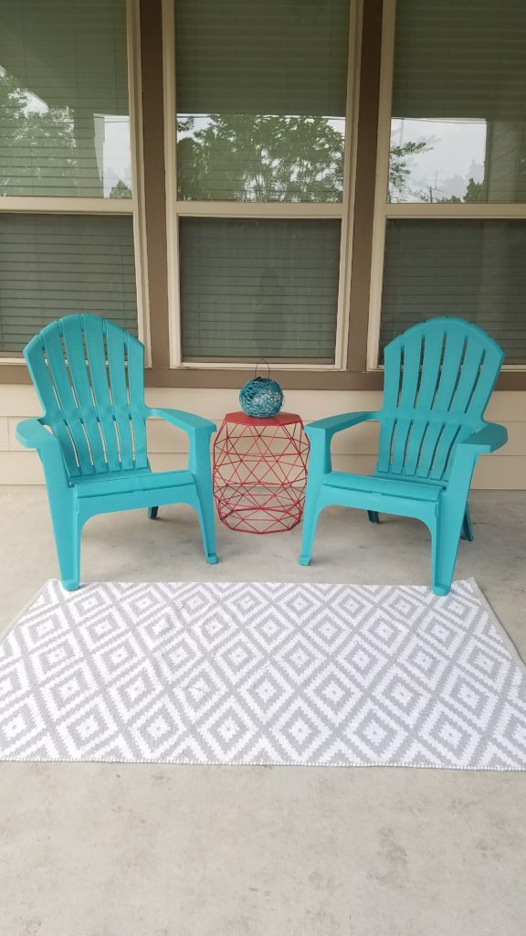 Cute and Colorful Patio Under 100 Dollars!
