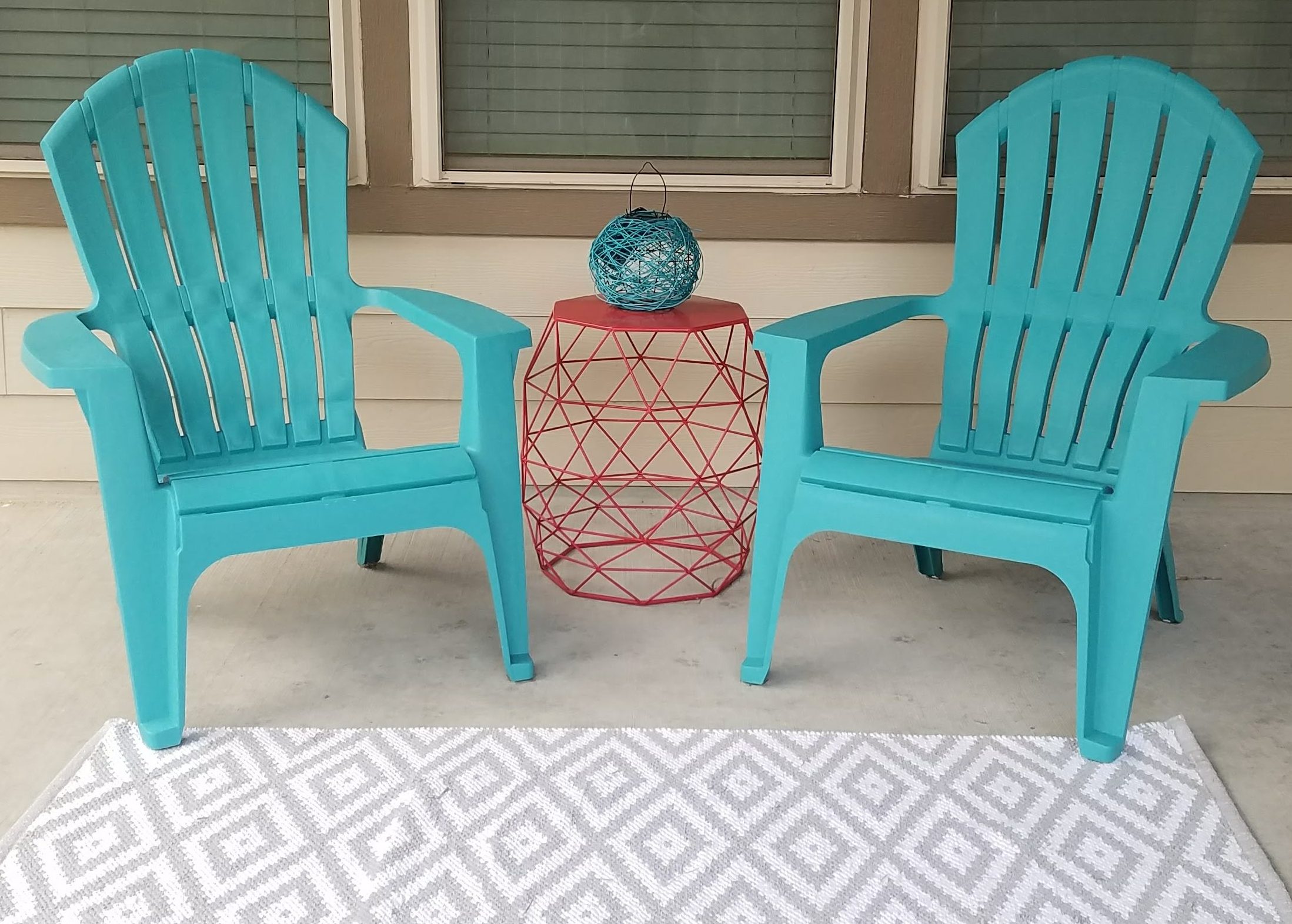 Cute and Colorful Patio Under 100 Dollars!