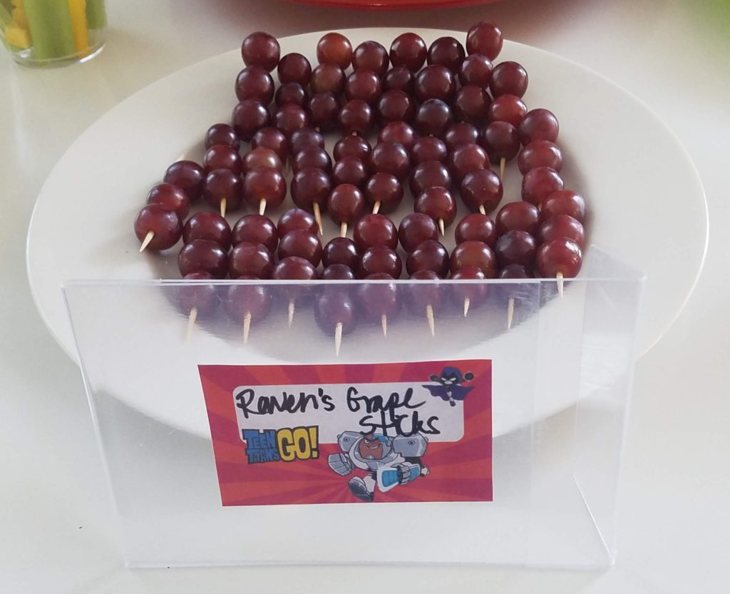 Raven's Red Grape Skewers!