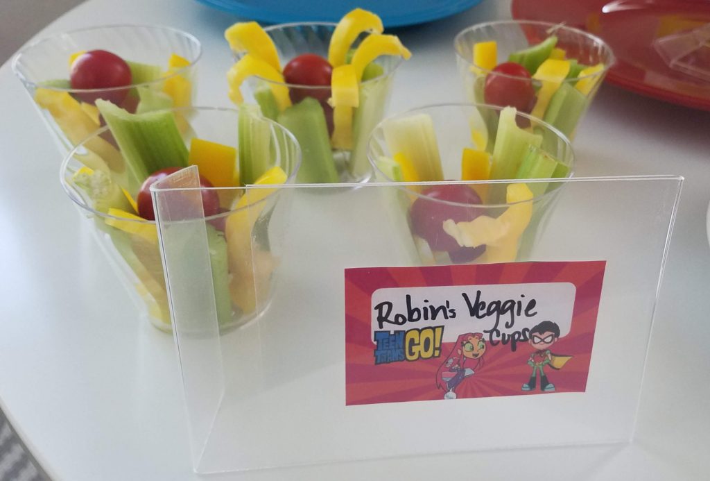 Robin's Veggie Cups Teen Titans Go to the Movies