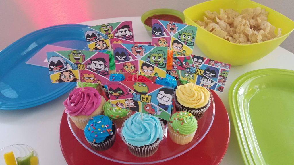 Teen Titans Go to the Movies cupcakes