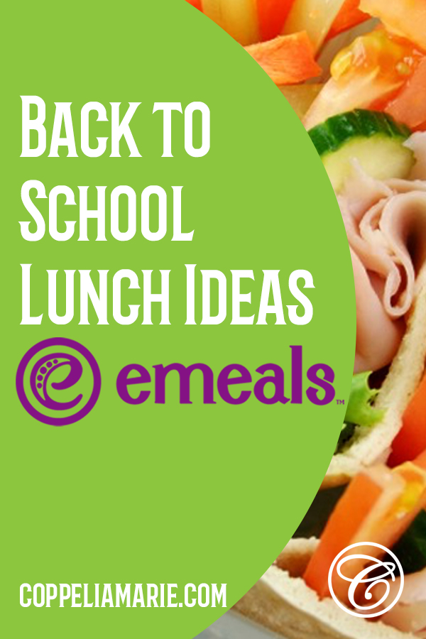 Back to School lunch ideas with eMeals pin