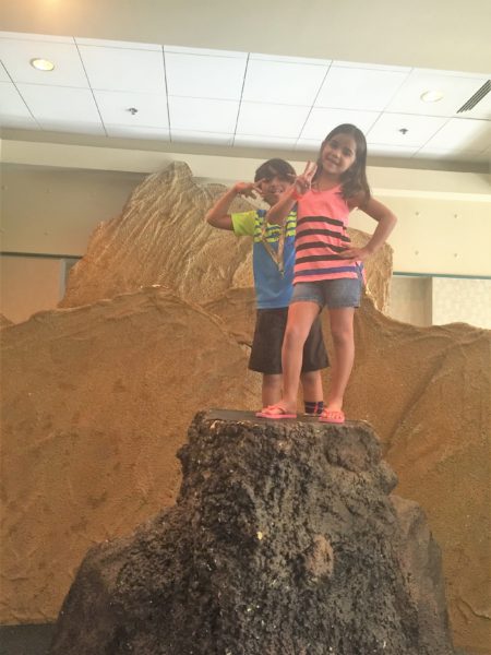 The kids having fun at Moody Gardens