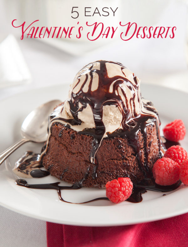 Emeals Valentine's Day molten-cake