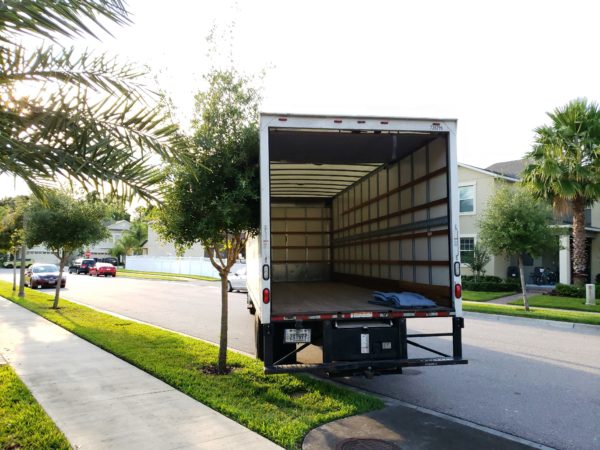 Hire a Helper and Bella's Movers helped us empty the moving truck in Orlando, Florida!