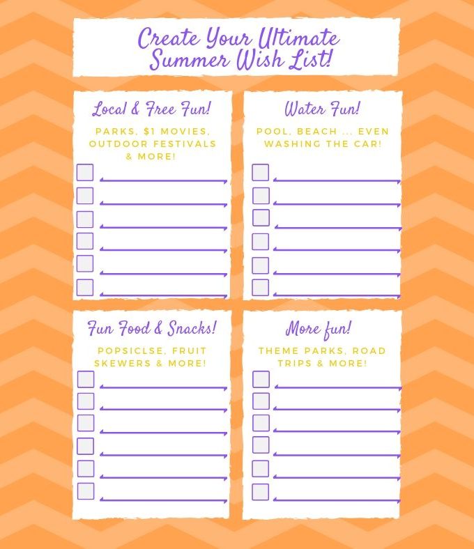 How to Create Your Ultimate Summer Wish List!