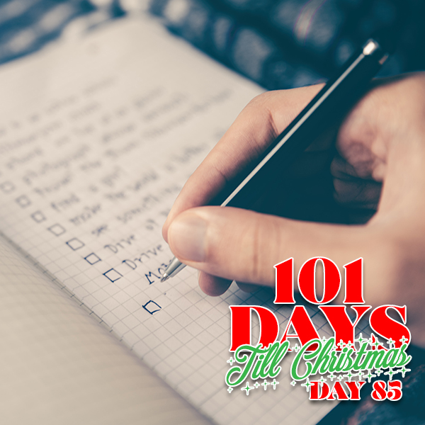 101 Days till Christmas Day 85 Holiday Checklist for time crunched moms