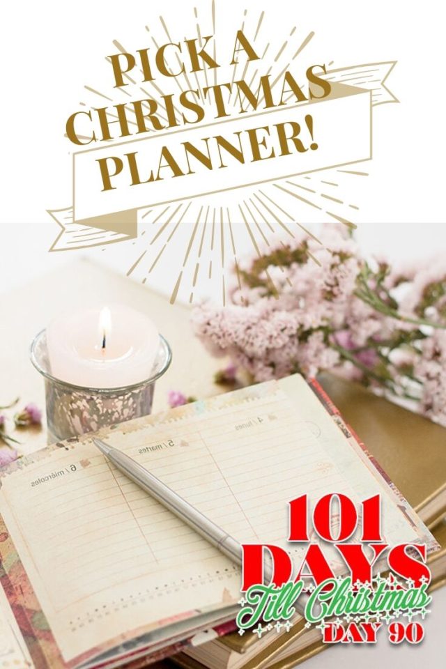 101 Days till Christmas Day 90 Pick a Christmas planner pin