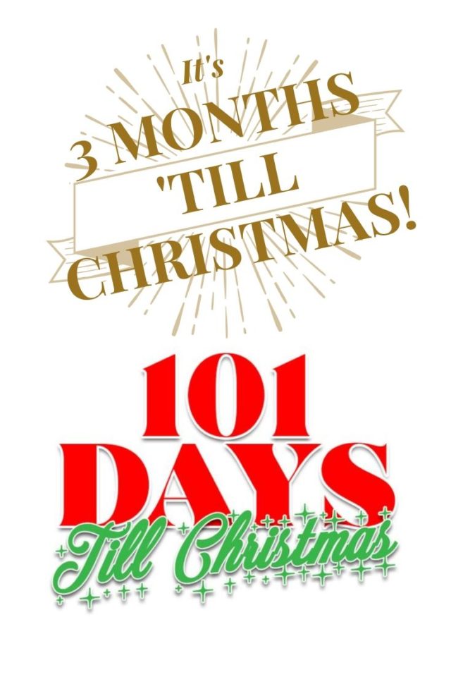 101 Days till Christmas Day 91 It's 3 months till Christmas pin