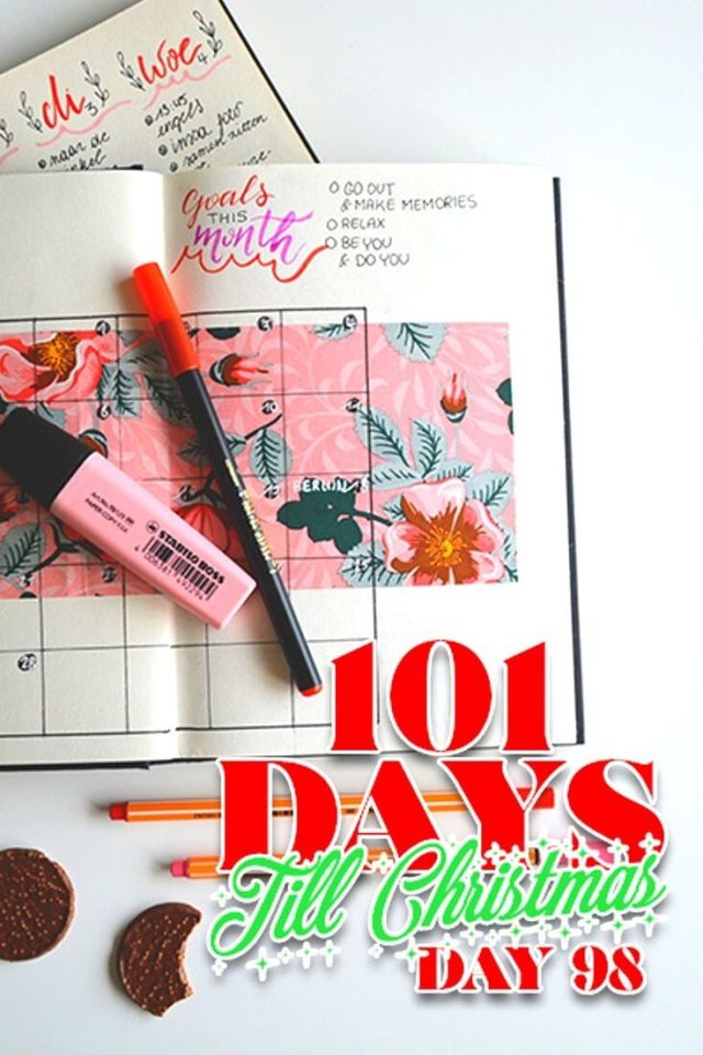 101 Days till Christmas Day 98 Christmas Planners pin