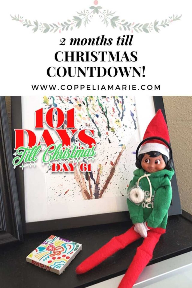 101 Days till Christmas Countdown Day 61 2 Months till Christmas pin