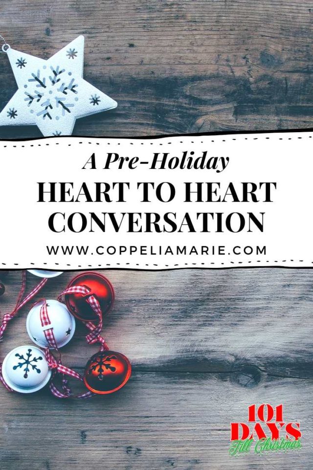 101 Days till Christmas Day 71 pre holiday heart to heart pin