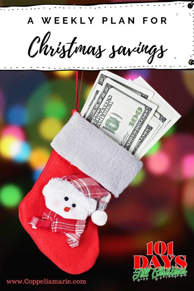 101 Days till Christmas Day 74 Weekly Christmas Savings plan pin