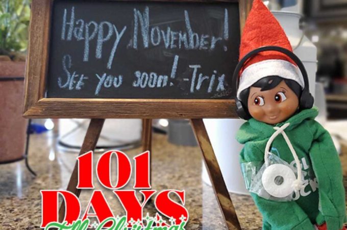 101 Days till Christmas Day 49 Elf on the Shelf