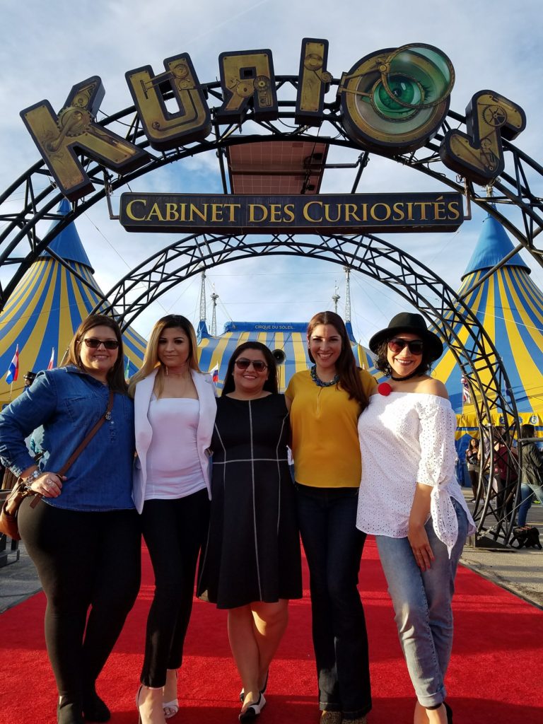 Bloggers at the media preview of Cirque du Soleil Kurios in Houston